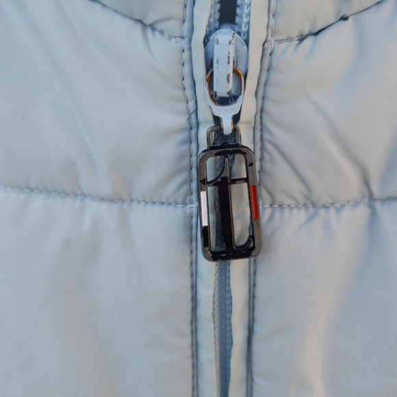Tommy Jeans Vest by Tommy Hilfiger Light Blue with Red and White Letters Nylon - Picture 3 of 5